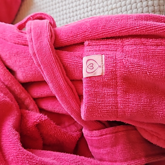 Victoria's Secret (bright pink:) Full-Length terrycloth Robe - Picture 3 of 4